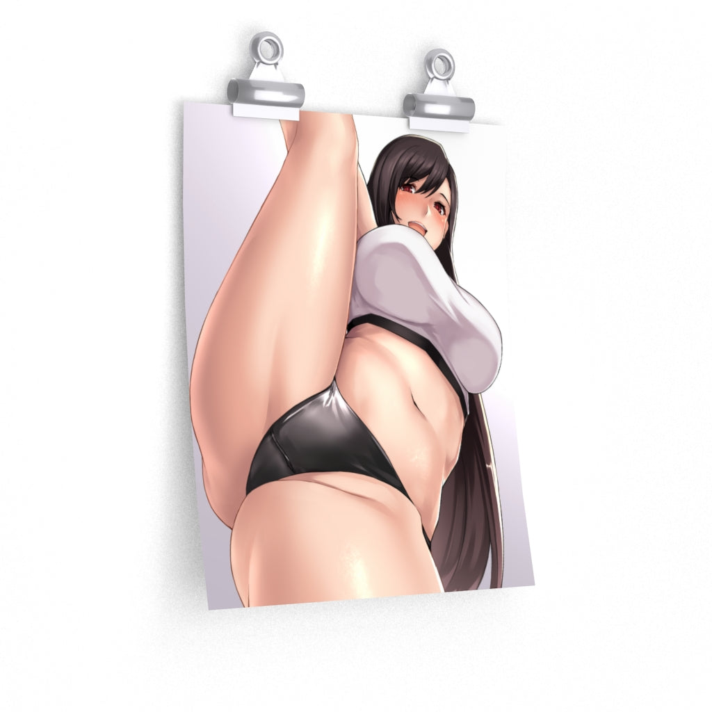 Sexy Tifa Split Final Fantasy 7 Poster - Lewd Premium Matte Vertical Poster - Adult Wall Art