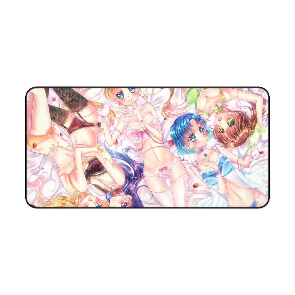 Sailor Moon Ecchi Mousepad - Female Cast Lingerie Desk Mat - Large Mouse Pad - MTG Playmat