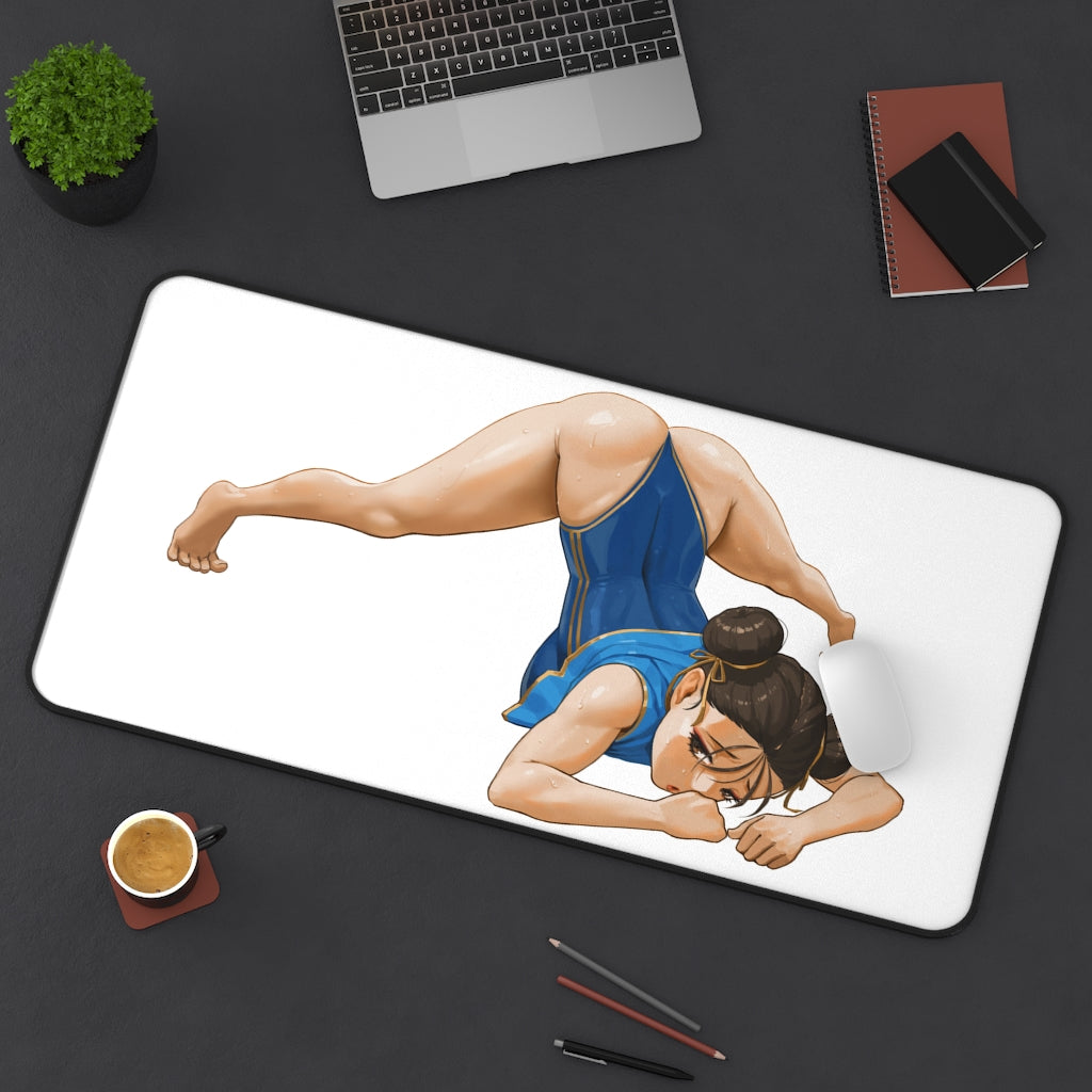 Street Fighter Sexy Chun Li Jack-o Pose Gaming Desk Mat - Video Game Mousepad - Sexy Girl Playmat