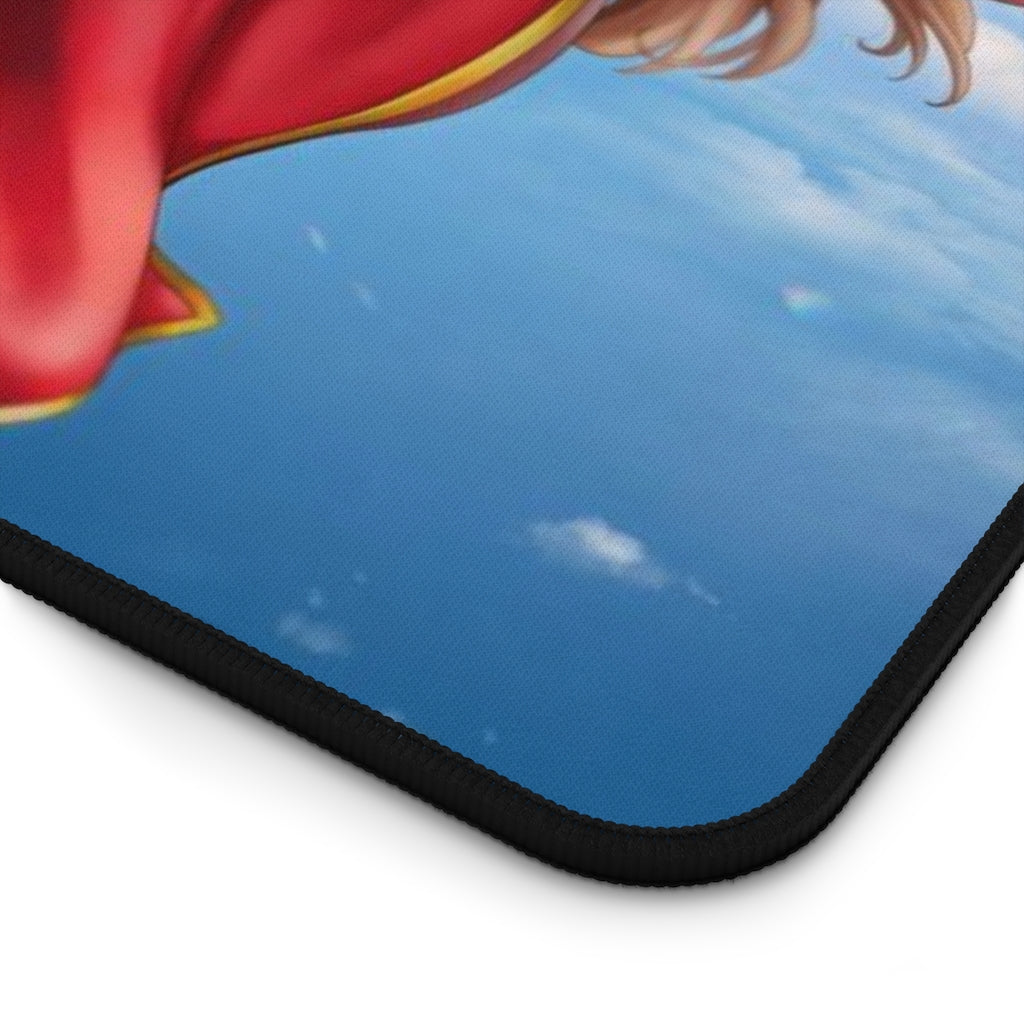 Topless Supergirl Desk Mat - Lewd Mousepad - Comic Book Girl Playmat