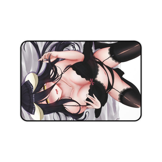 Overlord Sexy Mousepad - Black Lingerie Albedo Anime Desk Mat - Ecchi Playmat