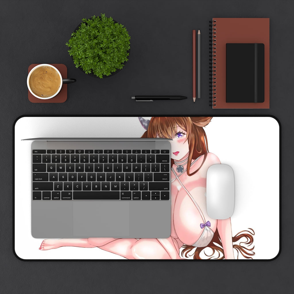 Azur Lane Sexy Mousepad - Thick Boobs Kashino Desk Mat - Ecchi Gaming Playmat