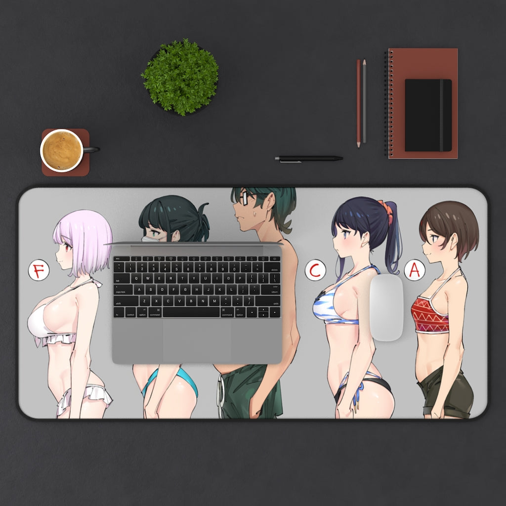 SSSS Gridman Boobs Size Bust Chart Mousepad - Non Slip Desk Mat