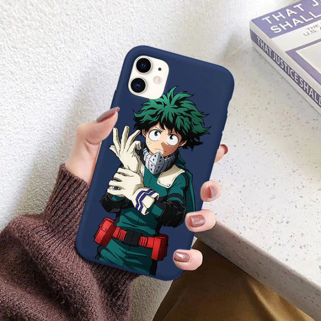 My Hero Academia Phone Case for IPhone 12 Mini 11 Pro 7 8 6 6S Plus - Boku No Hero Academia Silicone Cover