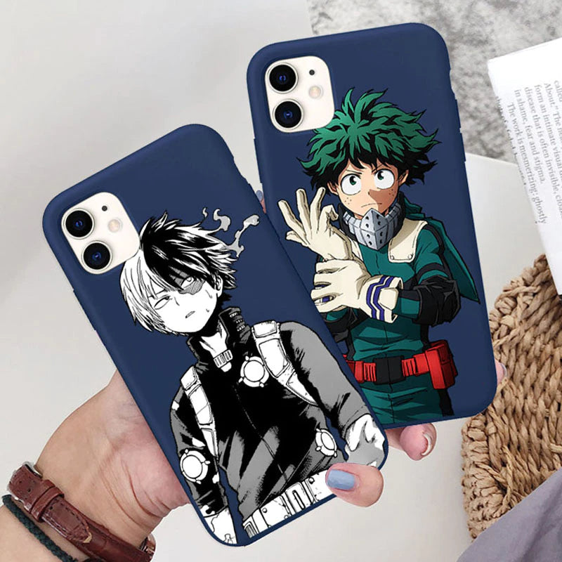 My Hero Academia Phone Case for IPhone 12 Mini 11 Pro 7 8 6 6S Plus - Boku No Hero Academia Silicone Cover