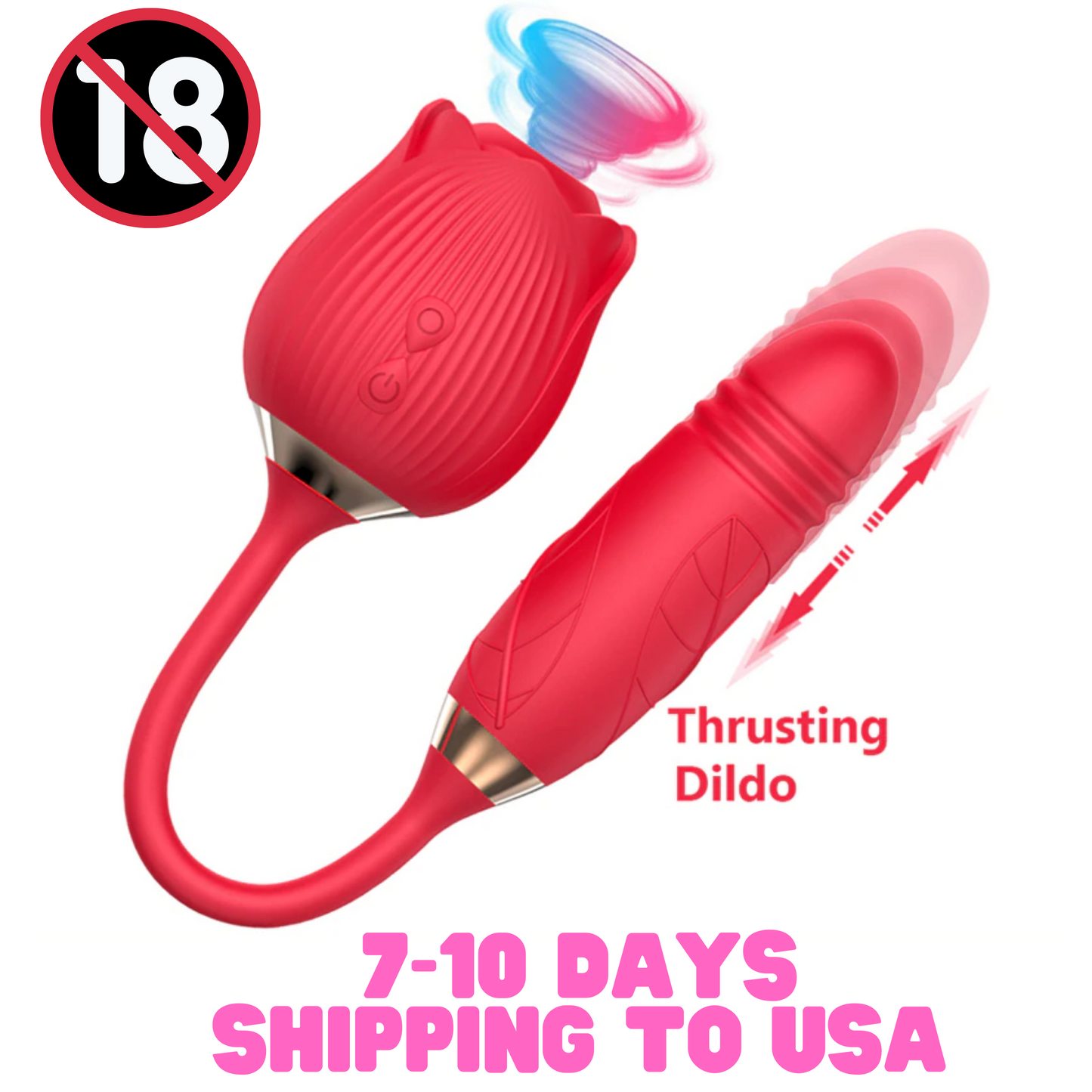 Rose Sucking Vibrator For Women| Sexy Vagina Licking Tongue Vibrator | Nipple and Clitoral Stimulation | Adult Female Masturbation Sex Toys