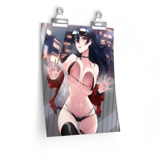 Nude Pressed Boobs Taihou Azur Lane Poster - Lewd Premium Matte Vertical Poster - Adult Wall Art