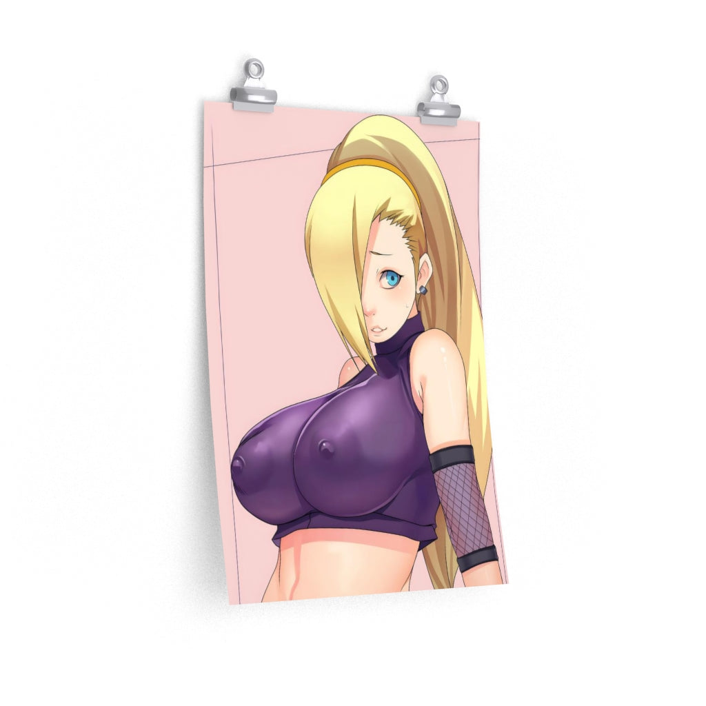 Big Tits Yamanaka Ino Naruto Ecchi Poster - Lewd Premium Matte Vertical Poster - Adult Wall Art