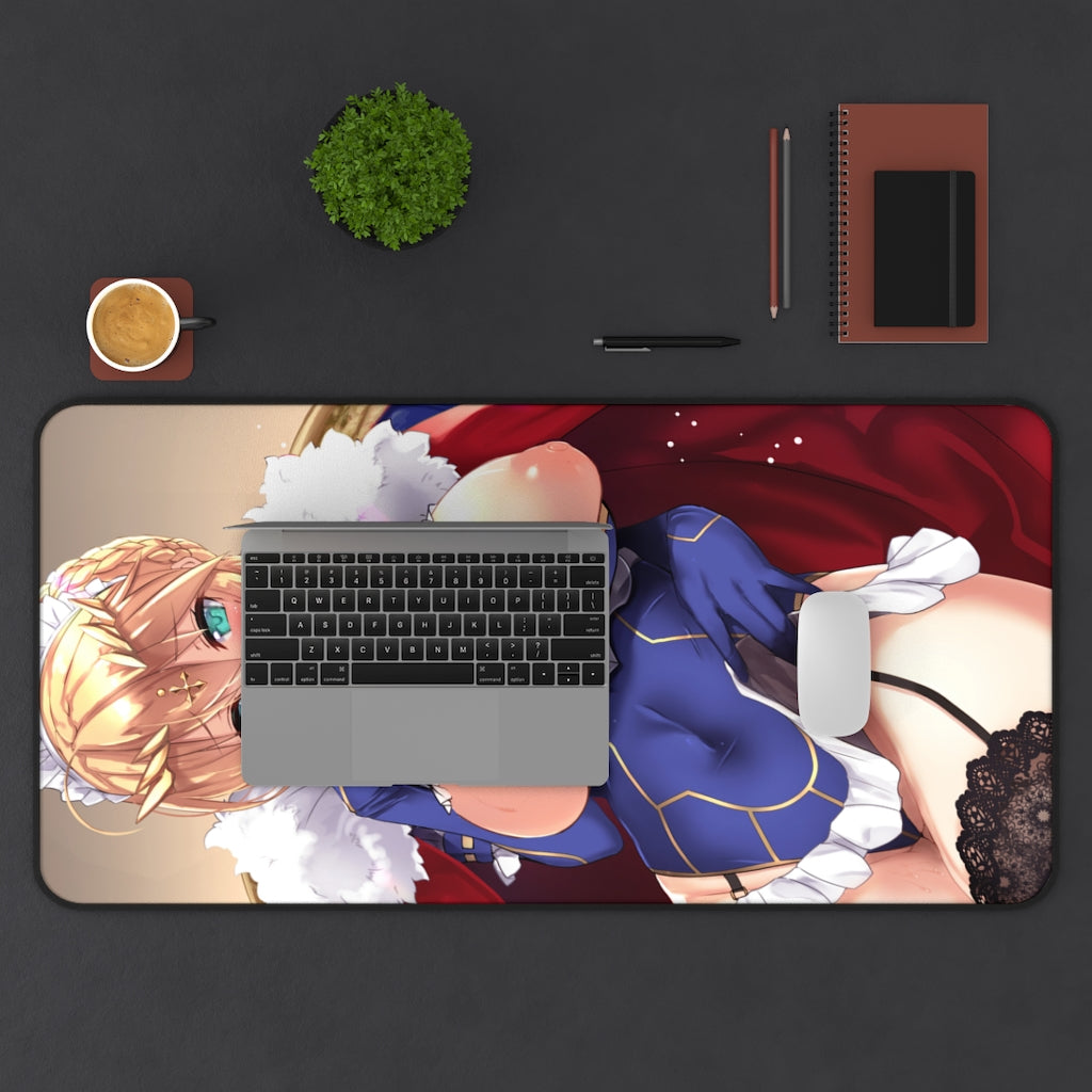 Nude Tits Artoria Pendragon Fate Grand Order Desk Mat - Non Slip Mousepad