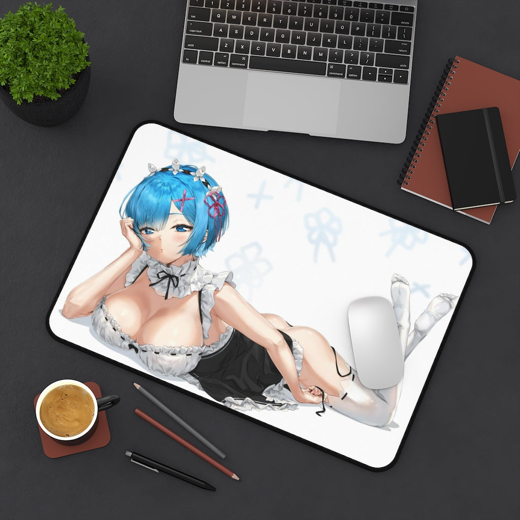 Sexy Maid Rem Re Zero Desk Mat - Non Slip Mousepad