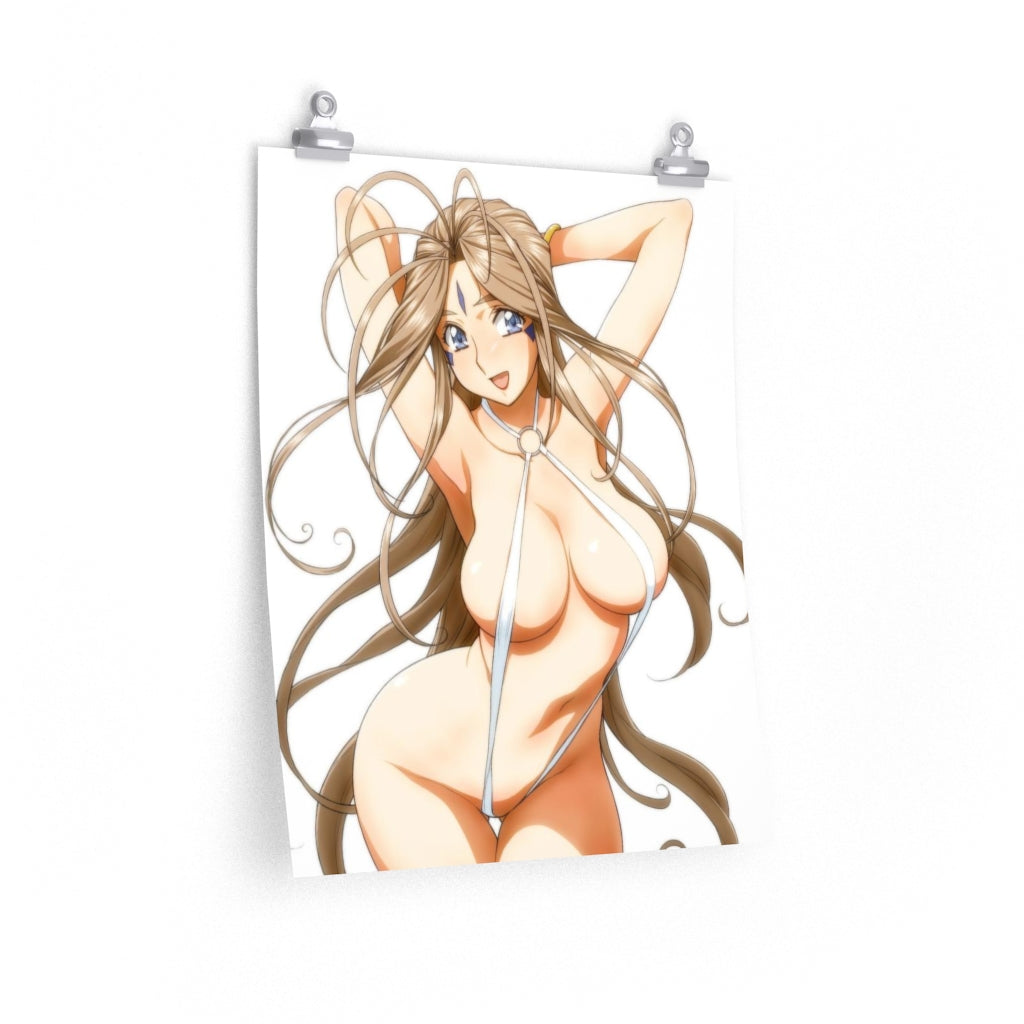 Micro Bikini Belldandy Ah My Goddess Sexy Poster - Lewd Premium Matte Vertical Poster - Adult Wall Art