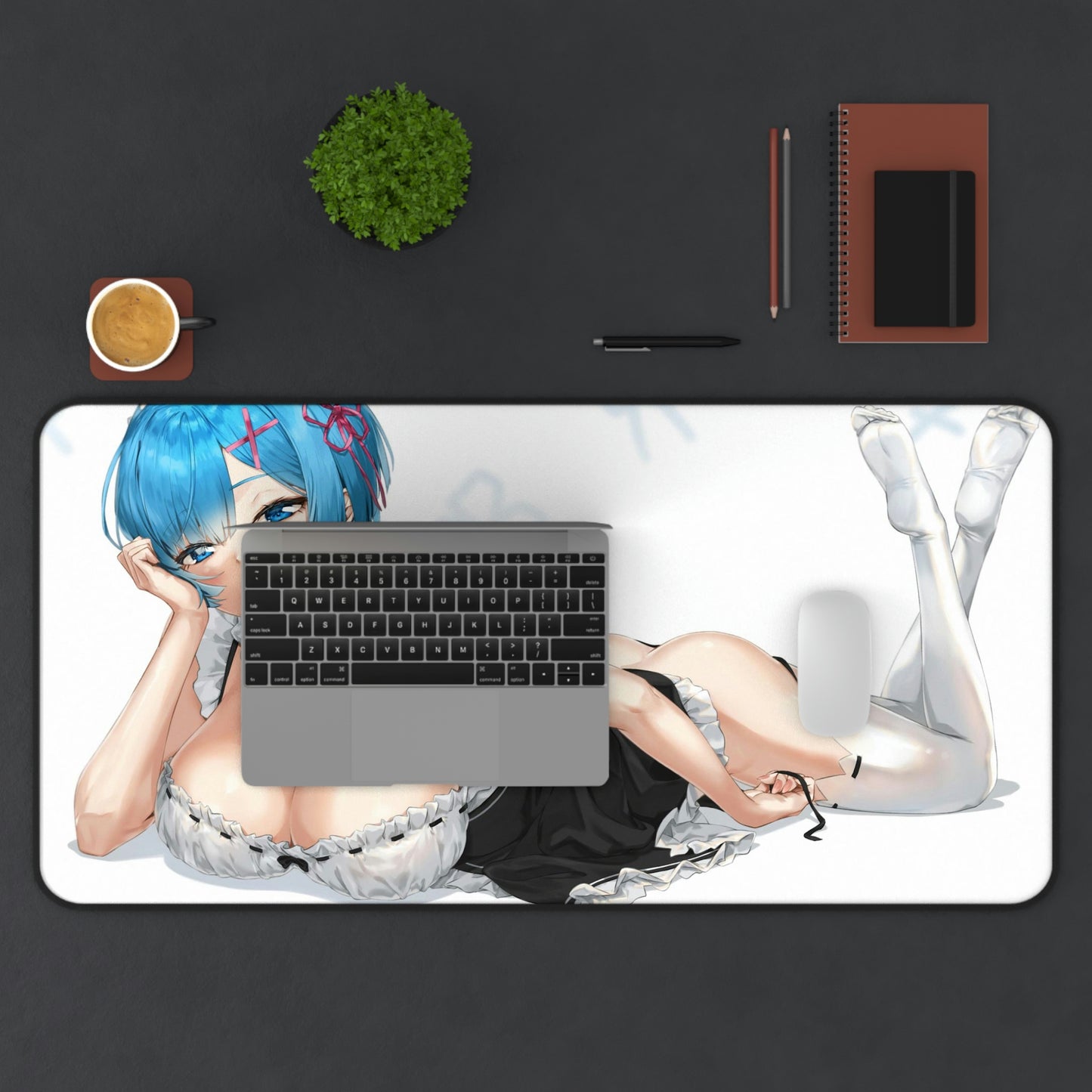 Sexy Maid Rem Re Zero Desk Mat - Non Slip Isekai Anime Mousepad