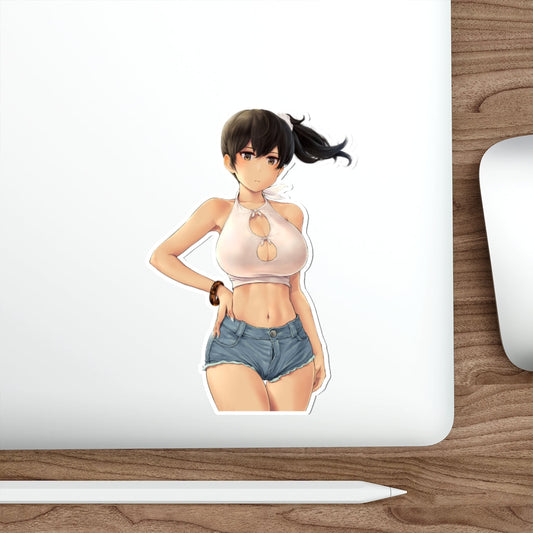 Kaga Kancolle Kantai Collection Big Boobs Waterproof Sticker - Ecchi Vinyl Decal