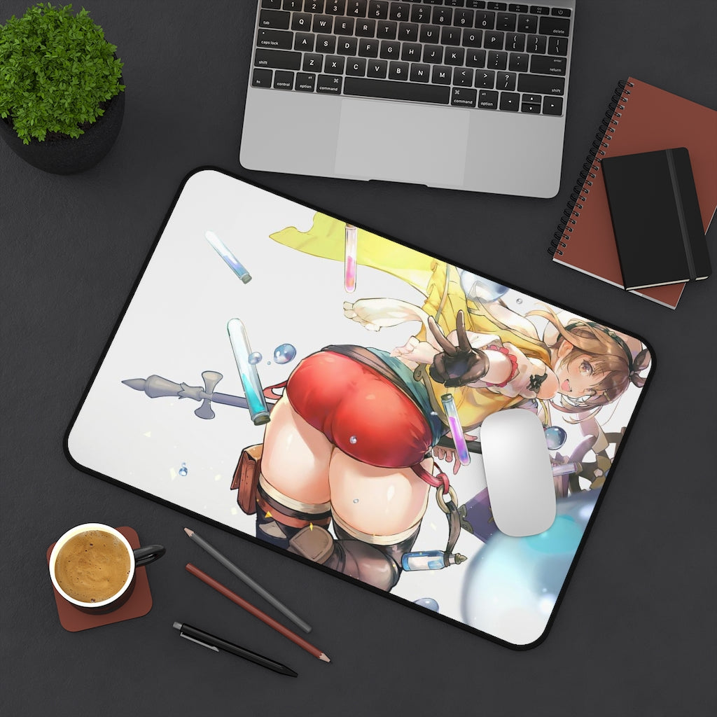 Atelier Ryza Sexy Mousepad - Huge Ass Reisalin Stout Desk Mat - Ecchi Gaming Playmat