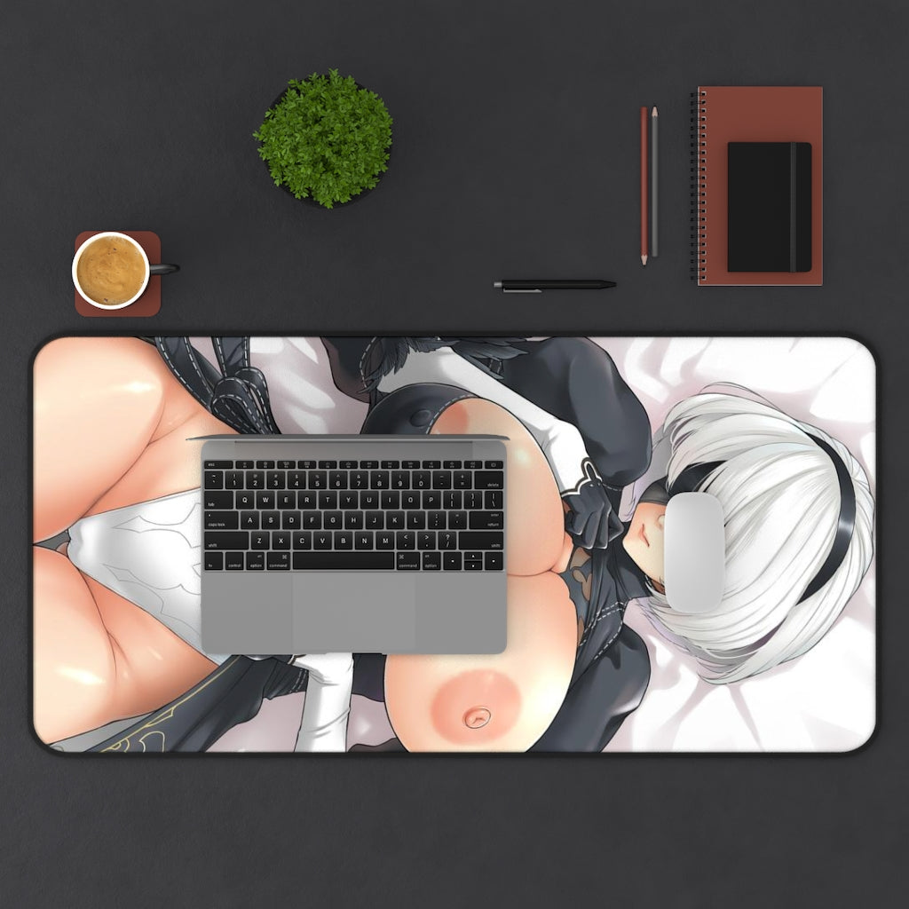 Nier Automata Sexy Mousepad - 2B Nude Girl Boobs Desk Mat - Gaming Playmat