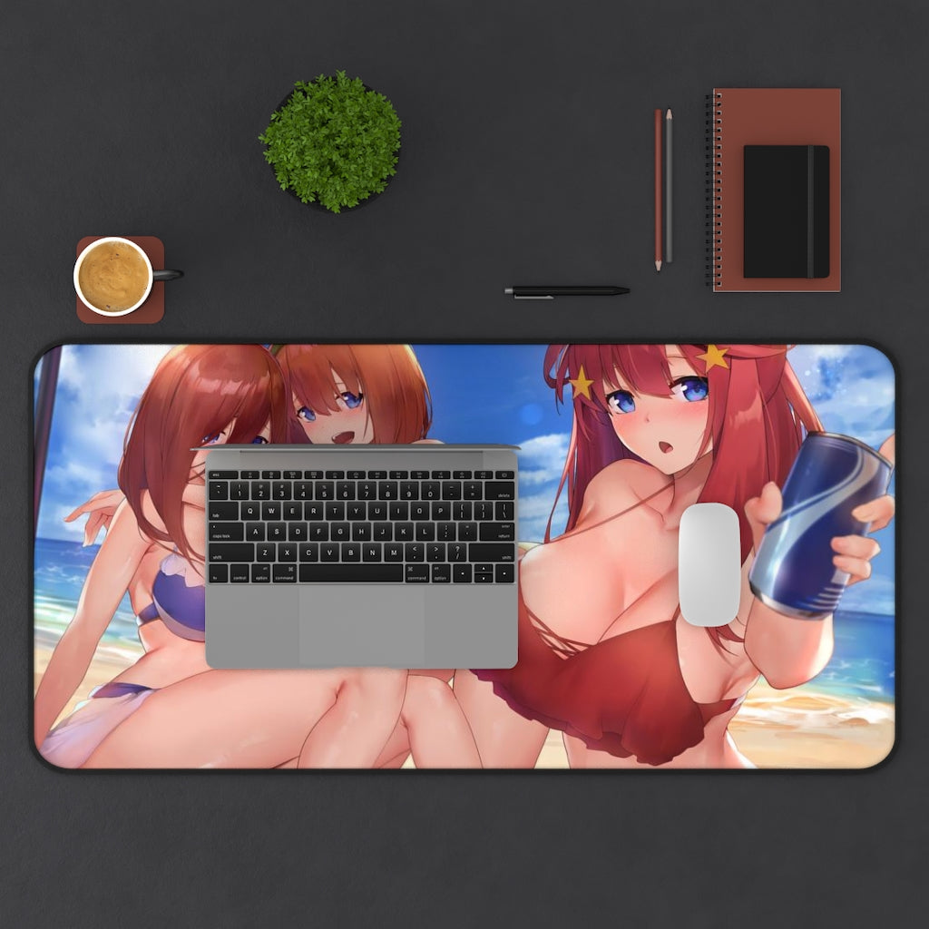 The Quintessential Quintuplets Mousepad - Ecchi Bikini Large Desk Mat - Kawaii Playmat