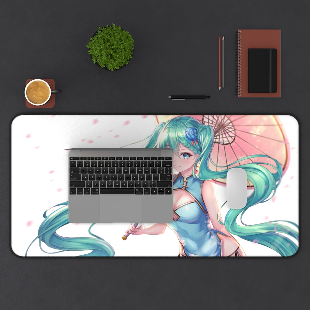 Hatsune Miku Vocaloid Sexy Qipao Chinese Dress Gaming Desk Mat - Anime Mousepad - Sexy Girl Playmat