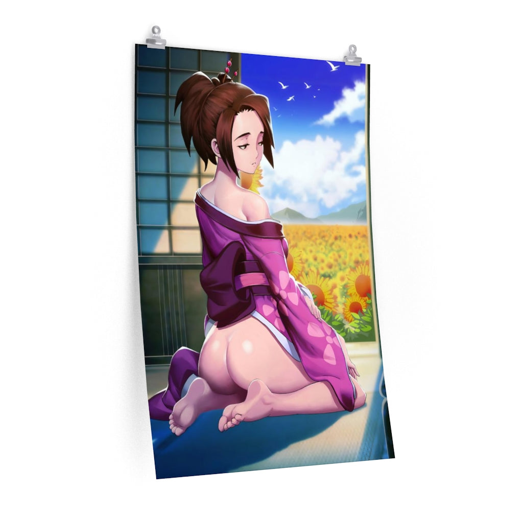 Nude Butt Fuu Samurai Champloo Ecchi Poster - Lewd Premium Matte Vertical Poster - Adult Wall Art