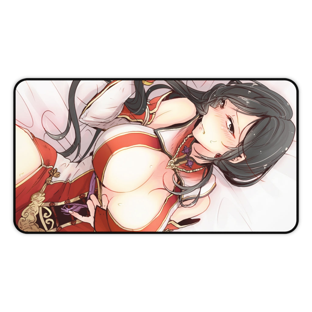 Dynasty Warriors Lian Shi Waifu Desk Mat - Non Slip Gaming Musou Mousepad