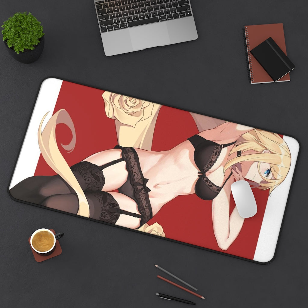 Guilty Gear Sexy Mousepad - Lingerie Millia Gaming Desk Mat - Ecchi Playmat