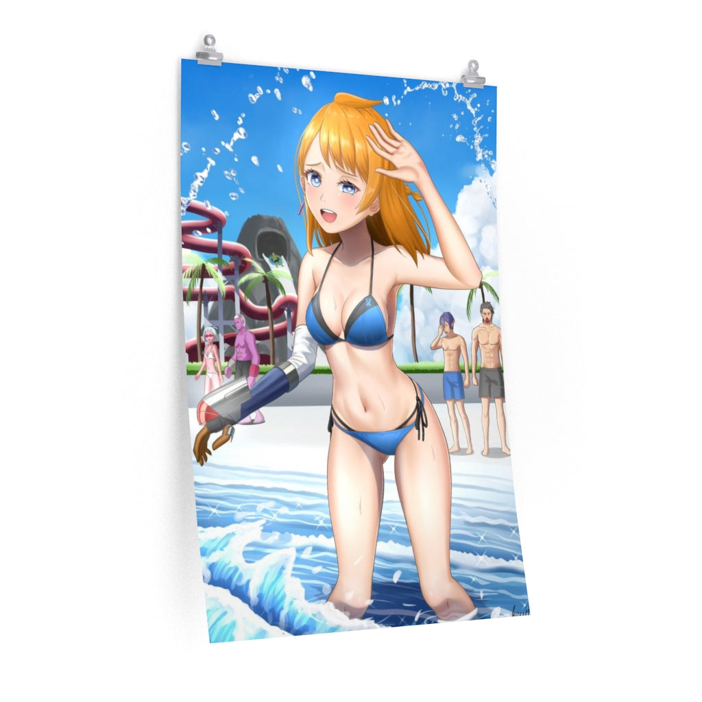 Natsume Bikini Decadence Poster - Lewd Premium Matte Vertical Poster - Adult Wall Art