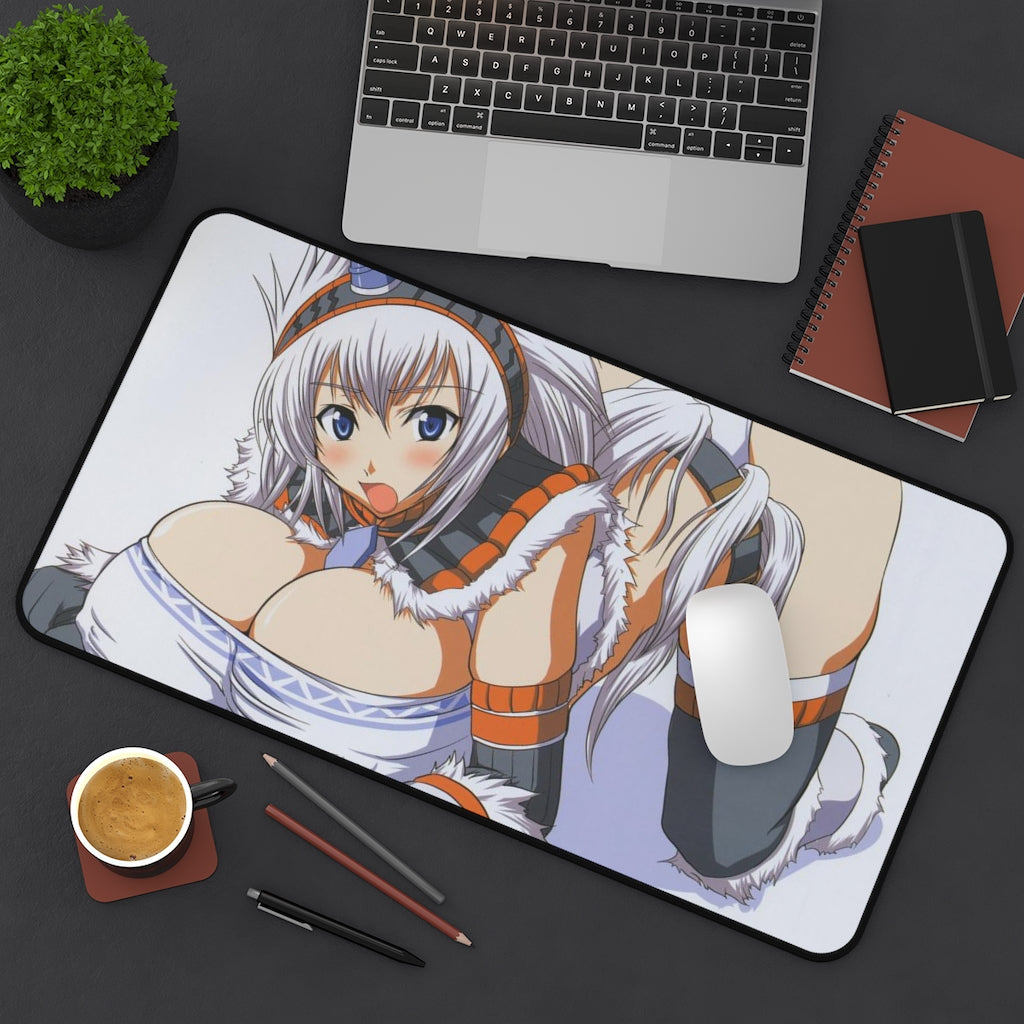 Monster Hunter Anime Mousepad - Large Desk Mat - Ecchi Mouse Pad - Sexy Gaming Playmat