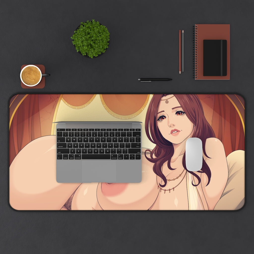 Huge Nude Tits Queen of Sunlight Gwynevere Dark Souls Desk Mat - Non Slip Mousepad