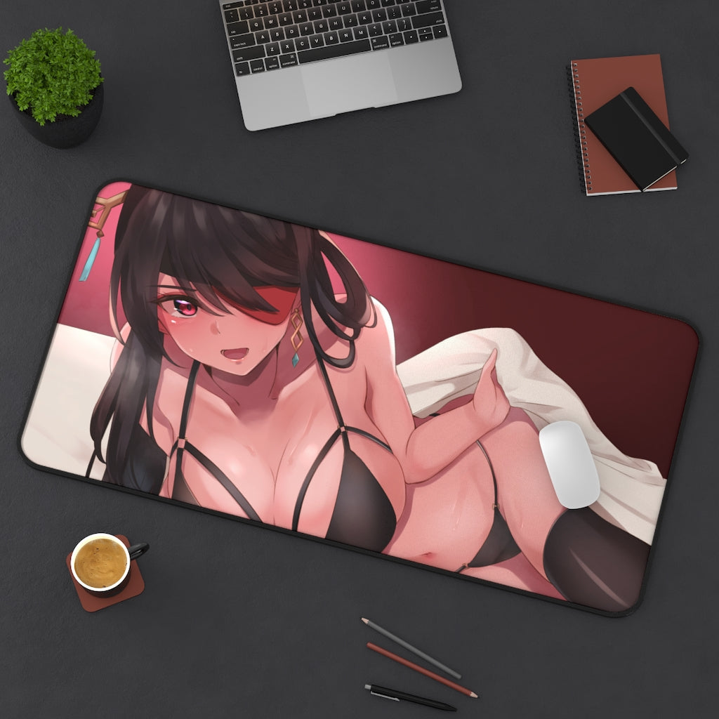 Genshin Impact Sexy Lingerie Beidou Desk Mat - Non Slip Mousepad