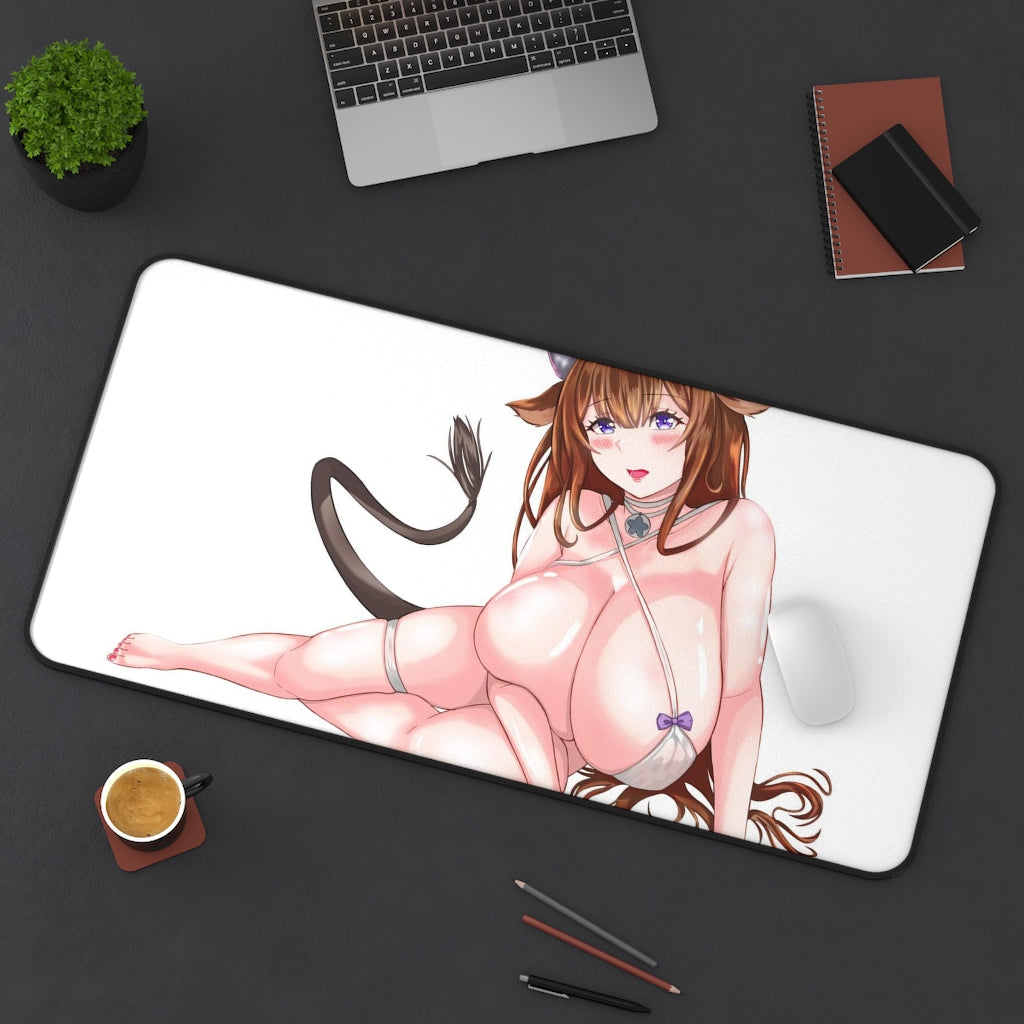 Azur Lane Sexy Mousepad - Thick Boobs Kashino Desk Mat - Ecchi Gaming Playmat