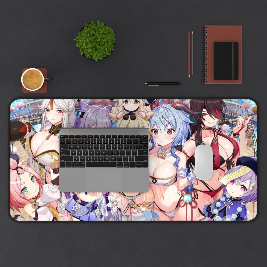 Sexy Genshin Impact Mousepad - Desk Mat - Big Gaming Mouse Pad - MTG Playmat