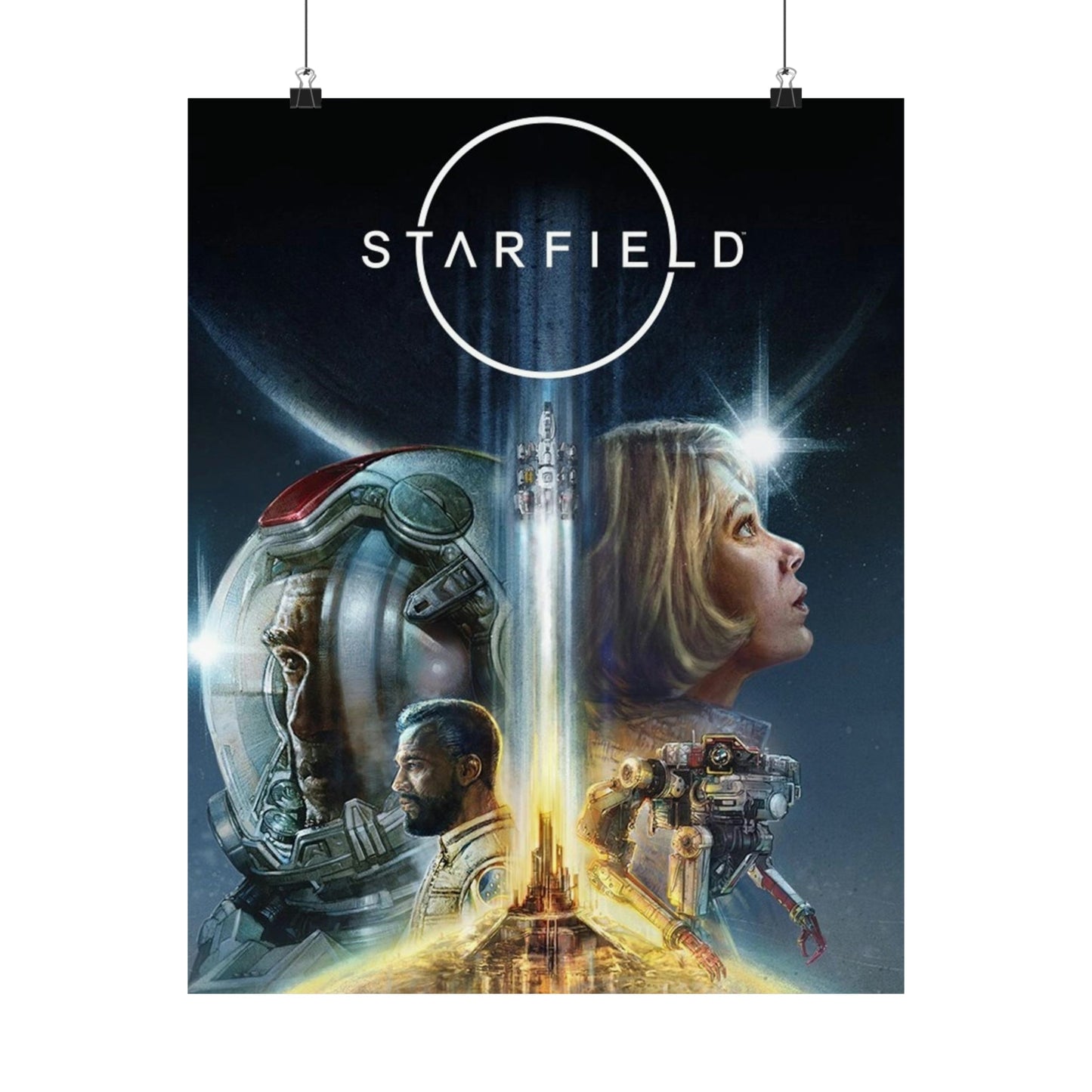 Starfield Cover Poster - Gaming Decor Wall Art - Premium Matte Vertical Poster -  Sci Fi Art Gift