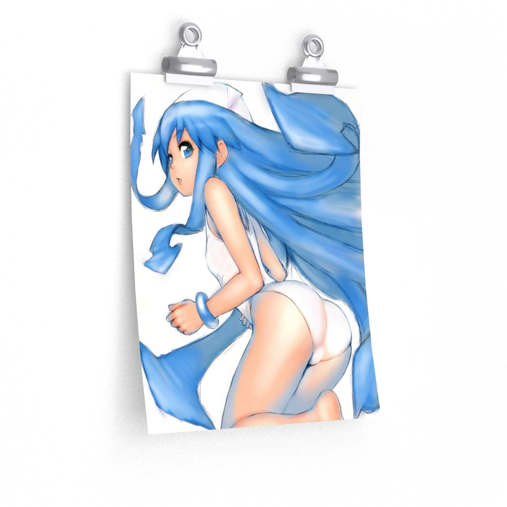 Ikamusume Shinryaku Ikamusume Poster - Lewd Premium Matte Vertical Poster - Adult Wall Art