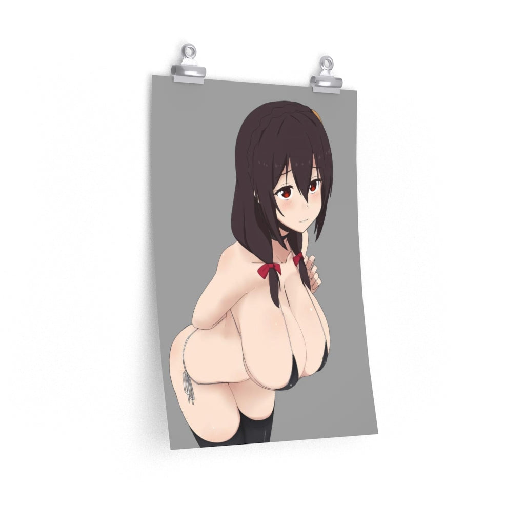 Yunyun Micro Bikini KonoSubara Poster - Lewd Premium Matte Vertical Poster - Adult Wall Art