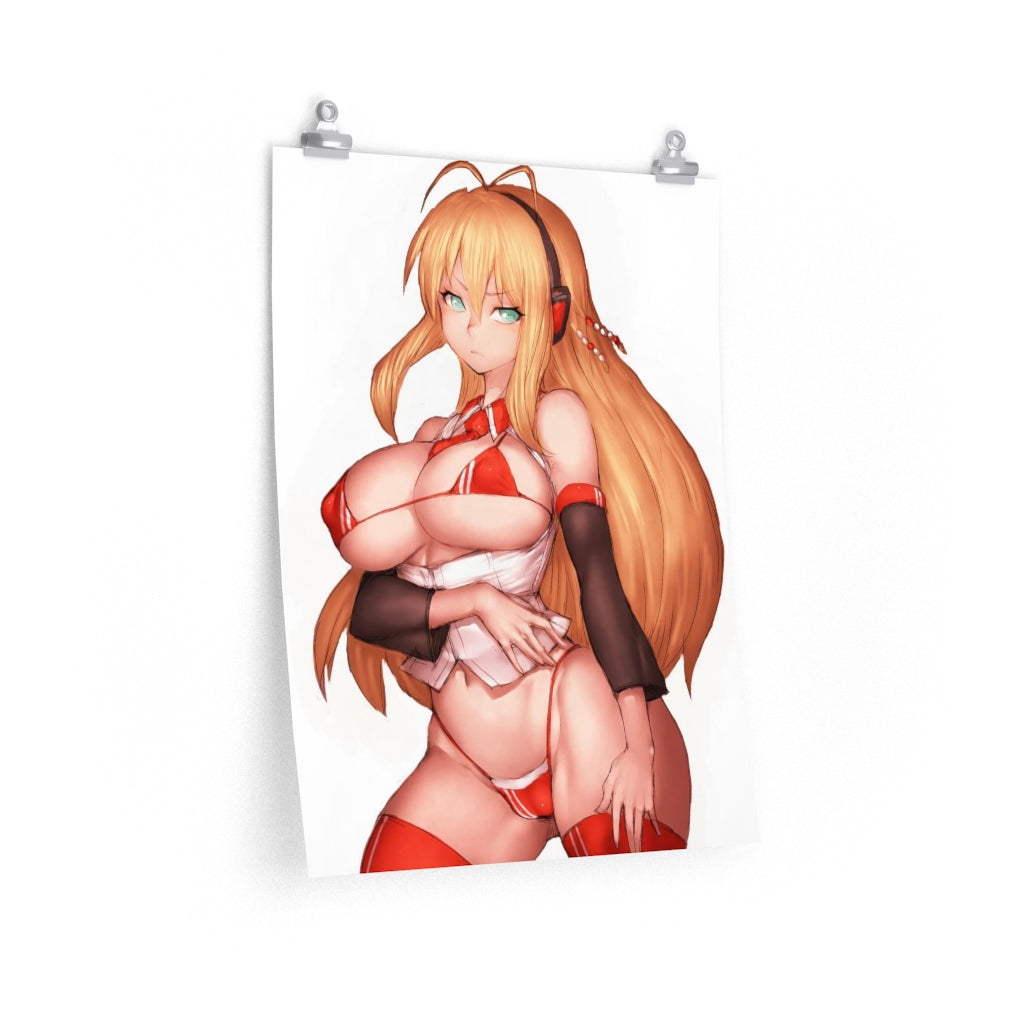 Tsurumaki Maki Voiceroid Poster - Lewd Premium Matte Vertical Poster - Adult Wall Art