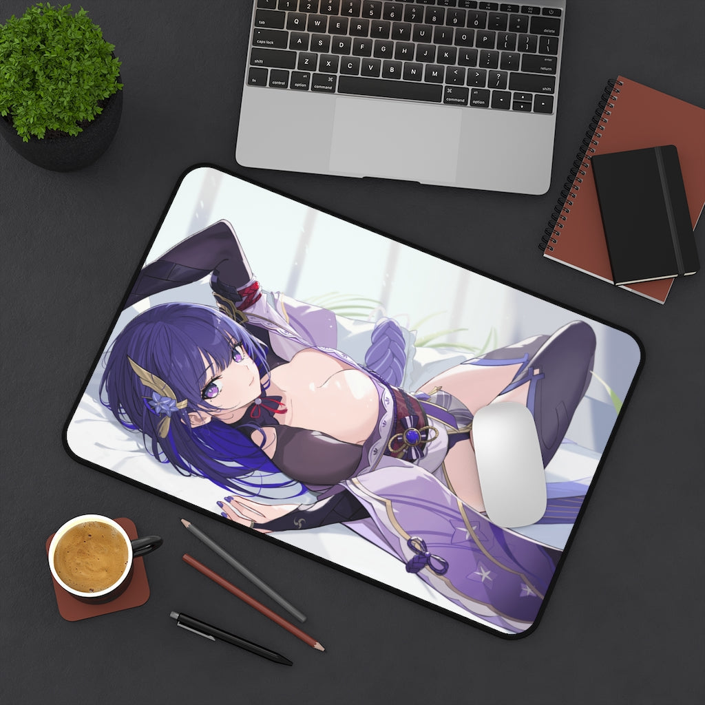 Sexy Raiden Shogun Genshin Impact Desk Mat - Non Slip Mousepad