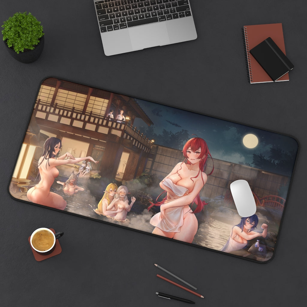 Mushoku Tensei Sexy Mousepad - Hot Onsen Ecchi Desk Mat - Anime Playmat