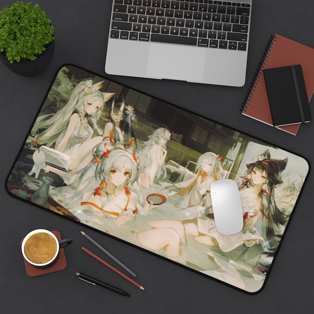 Onmyoji Sexy Mousepad - Onsen Waifus Gaming Desk Mat - Ecchi Playmat