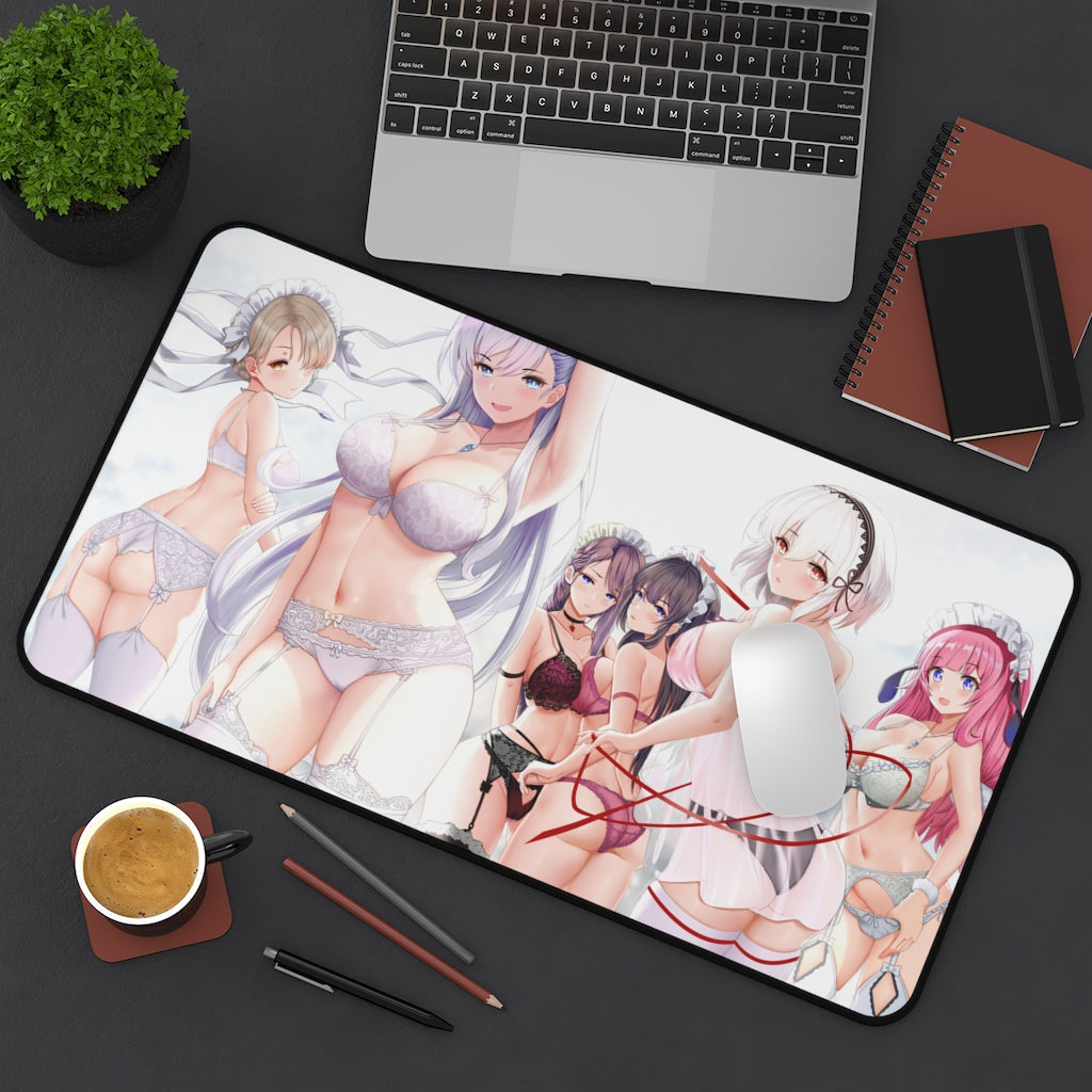 Large Anime Ecchi Desk Mat | Lingerie | Big Gaming Mousepad - MTG Playmat