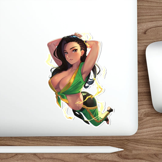 Street Fighter Laura Matsuda Waterproof Sticker - Ecchi Vinyl Decal