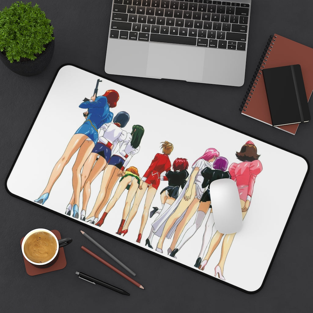 Agent Aika Sexy Waifus Panties Gaming Desk Mat - Anime Mousepad - Sexy Girl Playmat