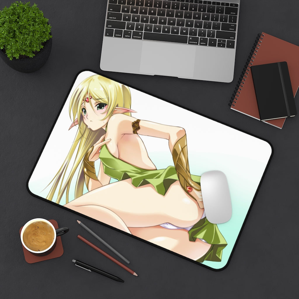 Record Of Lodoss War Ecchi Mousepad - Deedlit Panties Desk Mat - Sexy Anime Girl Playmat