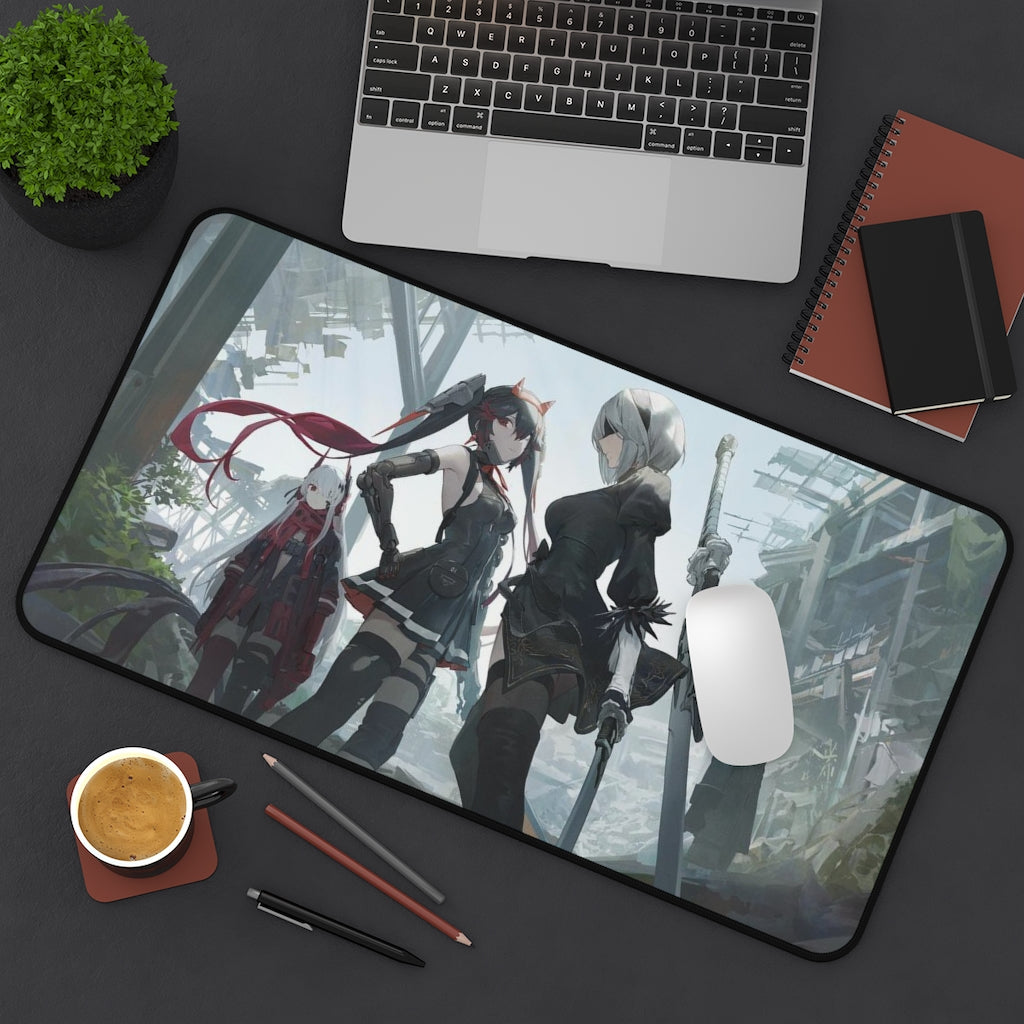 Nier Automata X Punishing Gray Raven Crossover Mousepad - Large Gaming Desk Mat - Gamer Playmat