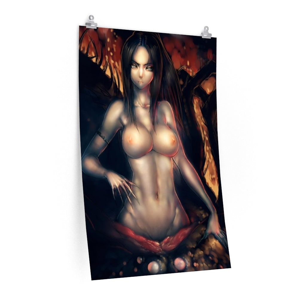 Chaos Witch Quelaag Dark Souls Poster - Lewd Premium Matte Vertical Poster - Adult Wall Art