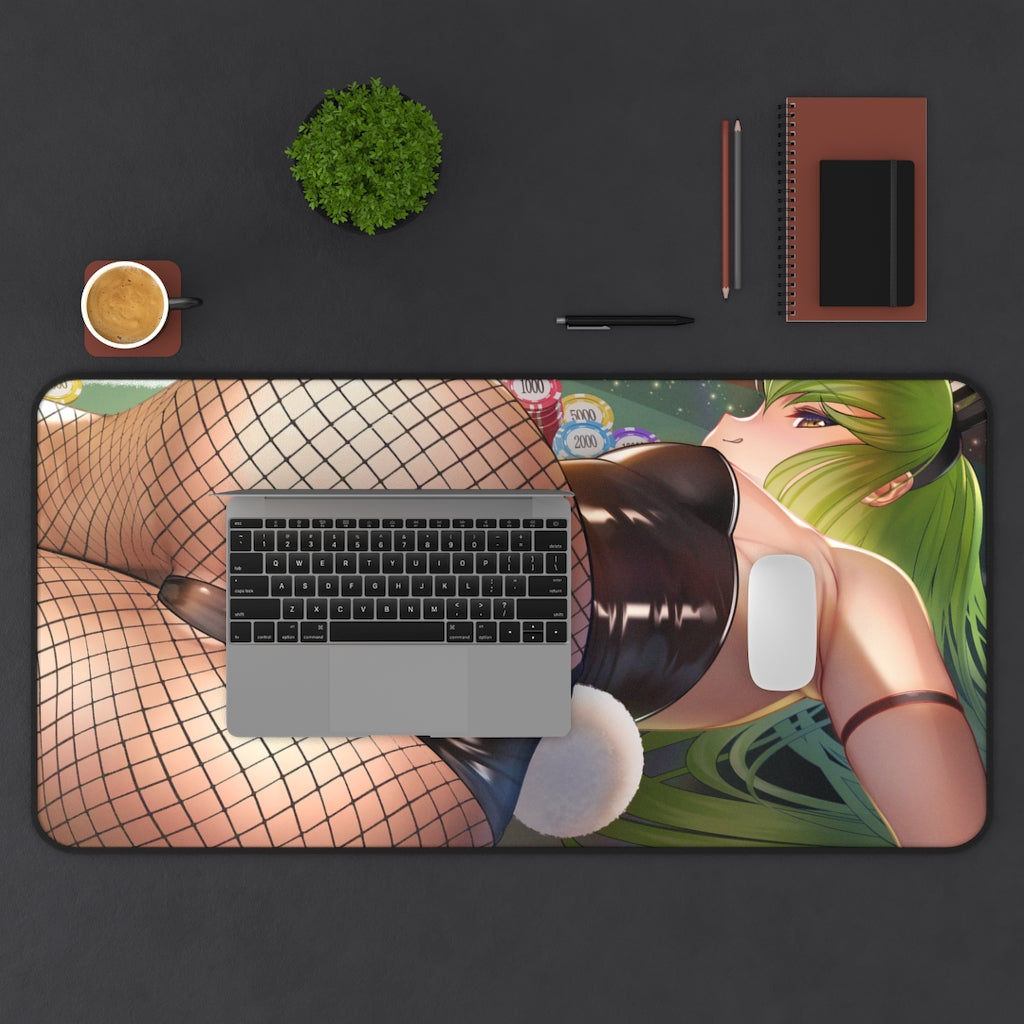 Code Geass Anime Mousepad - C.C. Bunny Girl - Large Desk Mat - Ecchi Mouse Pad - Sexy Butt Playmat