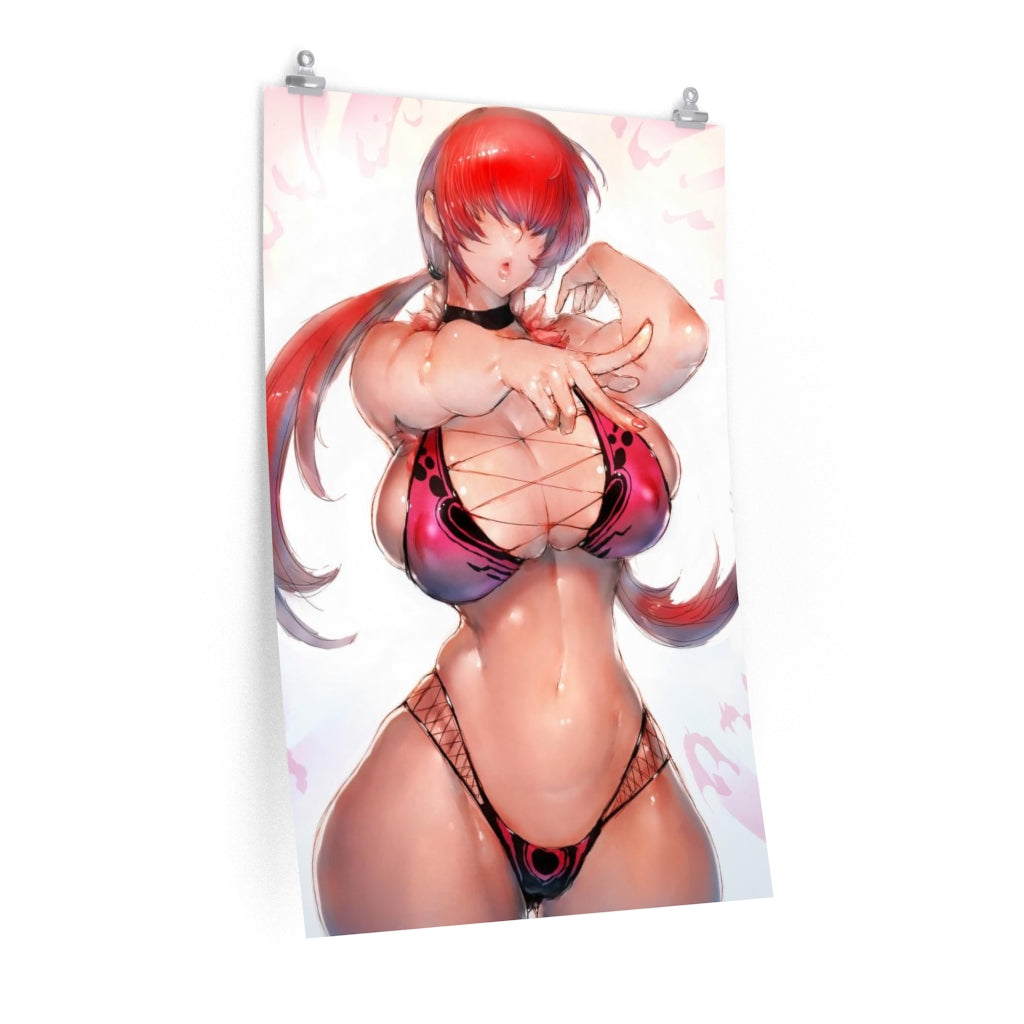 Shermie The King Of Fighters Poster - Lewd Premium Matte Vertical Poster - Adult Wall Art