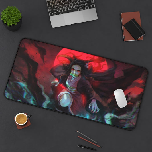 Demon Slayer Mouse pad Anime Large Desk Mat - Nezuko Kamado - The Mouse Pads Ninja 31" × 15.5" Home Decor