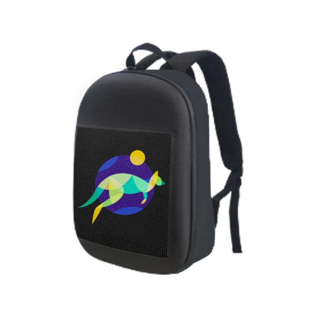 LED smart backpack - Dynamic Waterproof screen display 14'' inch ( App controlled )