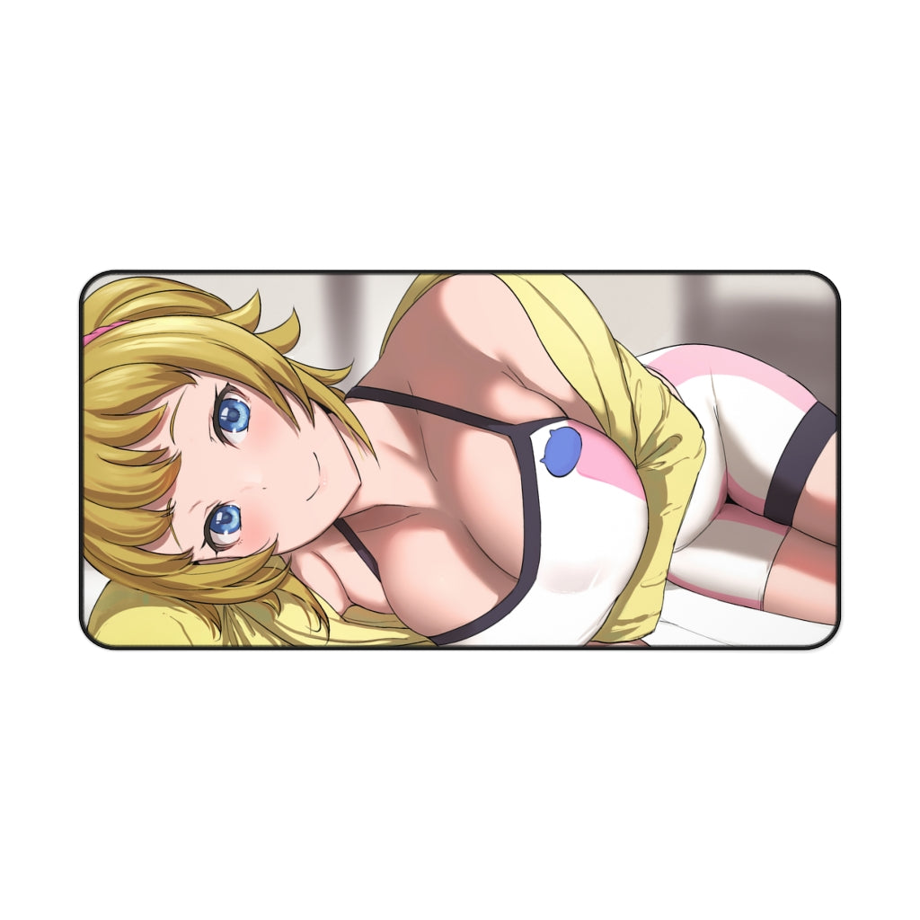 Sexy Hoshino Fumina Gundam Desk Mat - Non Slip Anime Mousepad