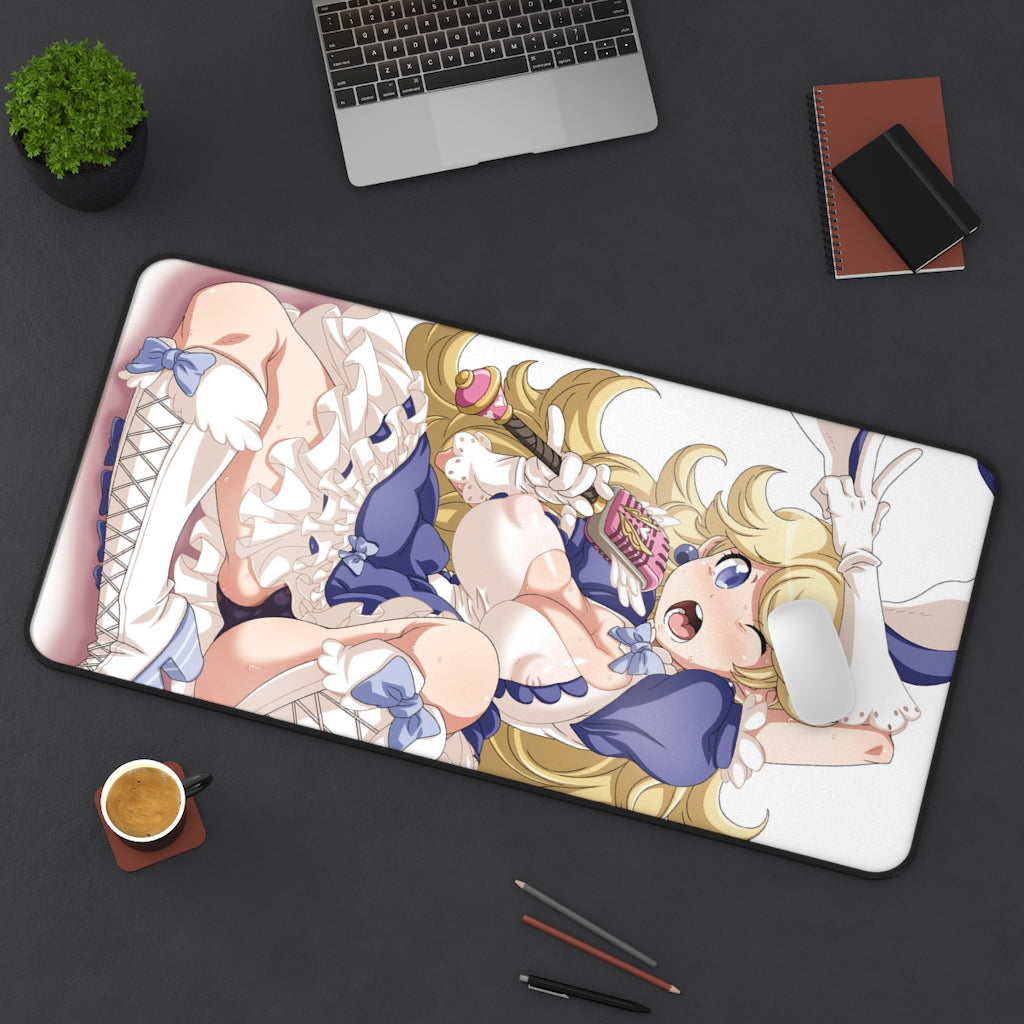 Sexy Tits Purin A La Mode Bravely Default Desk Mat - Big Nipples Mousepad - Gaming Playmat