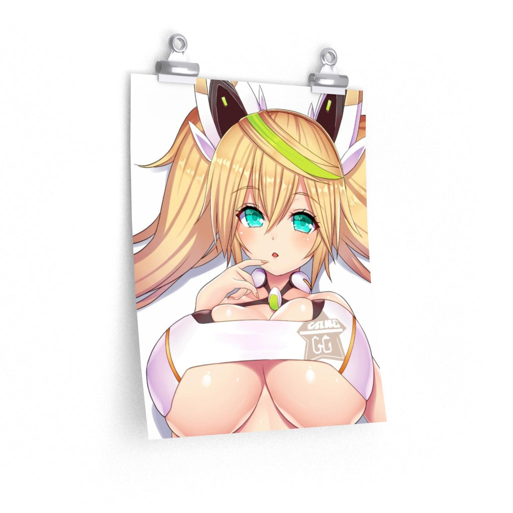 Big Tits Gene Phantasy Star Poster - Lewd Premium Matte Vertical Poster - Adult Wall Art